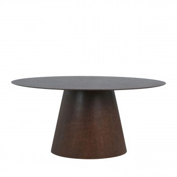 Bolton - Table à manger ovale en bois 160x90cm