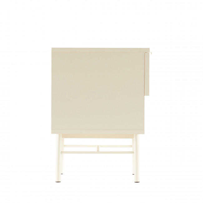 Molly - Table de chevet 1 tiroir, 1 niche en bois et métal