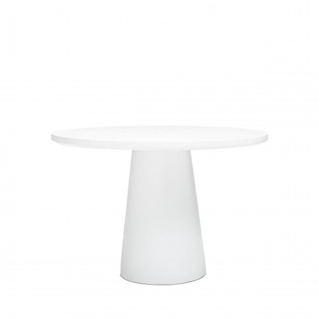 Danli - Table à manger ronde en fibre de ciment ø110cm
