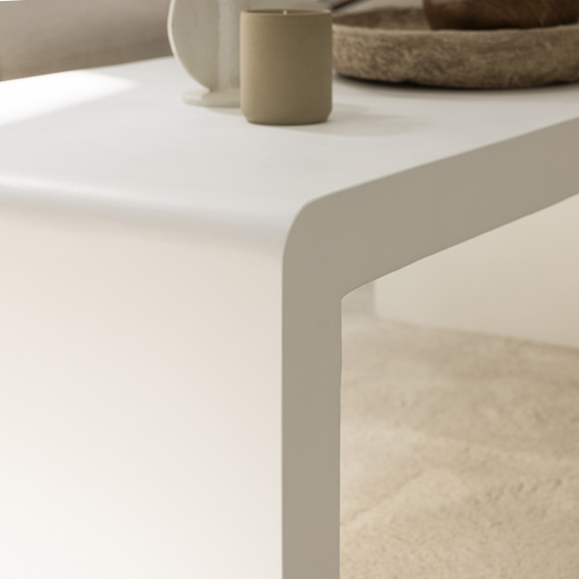 Tocoa - Table basse en fibre de ciment 120x55cm