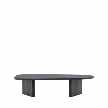 Gronvik - Table basse organique en bois 130x65cm