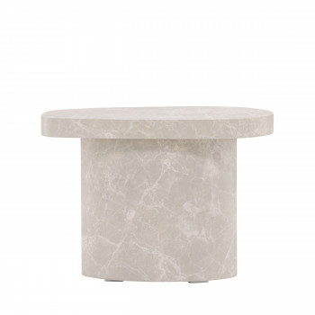 Bastad - Table d'appoint organique en bois 50x30cm