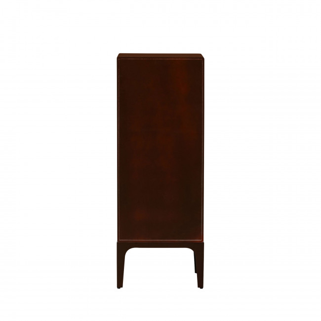 Merge - Petit meuble de rangement 6 tiroirs en bois et métal H120cm