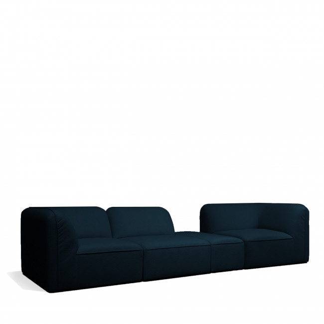 Noor - Pouf pour canapé modulable en tissu bouclette