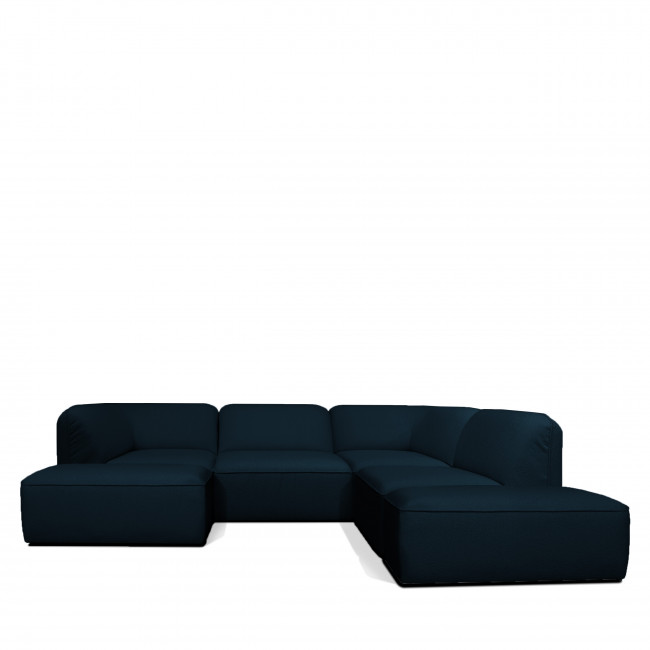 Noor - Pouf pour canapé modulable en tissu bouclette