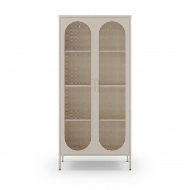Zio - Vaisselier 2 portes en métal H170cm