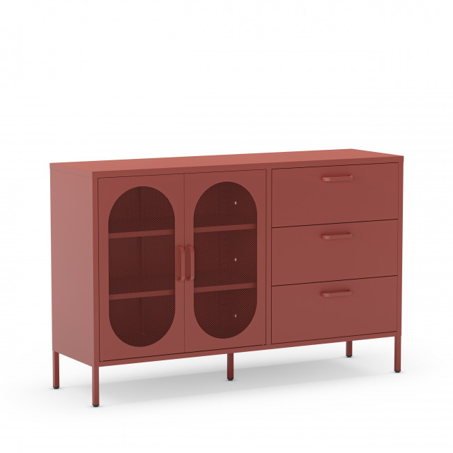 Zio - Buffet 2 portes en métal L140cm