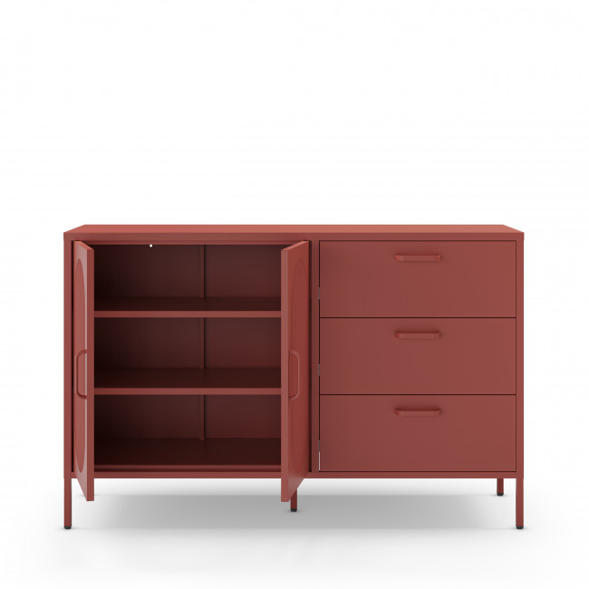 Zio - Buffet 2 portes en métal L140cm