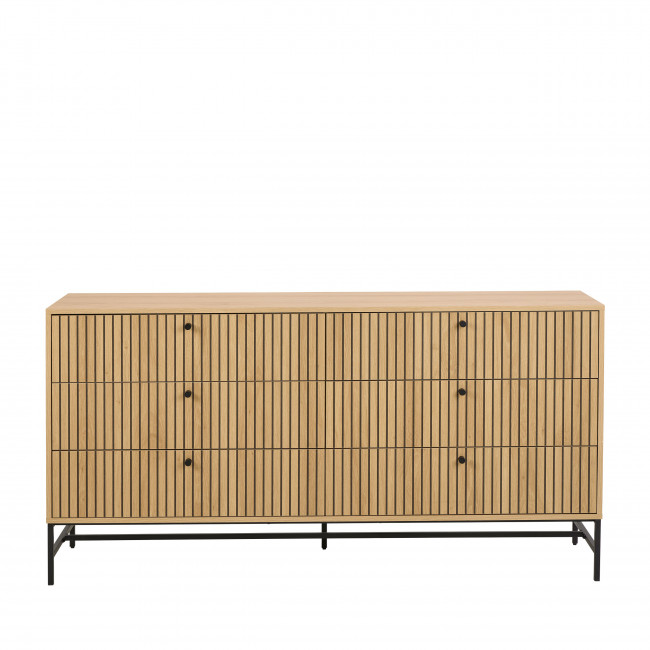 Storo - Commode 6 tiroirs en bois L157.9cm