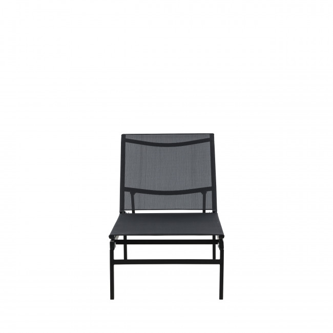 Massimo - Chaise longue inclinable en aluminium