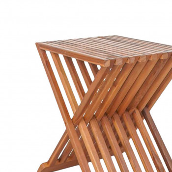 Erto - Tabouret en teck H45cm