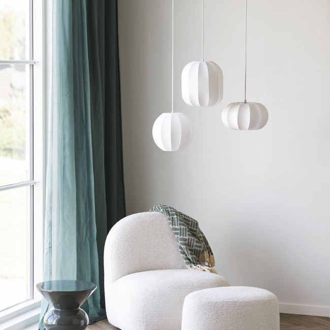 Conventry - Suspension ronde en soie ø25cm