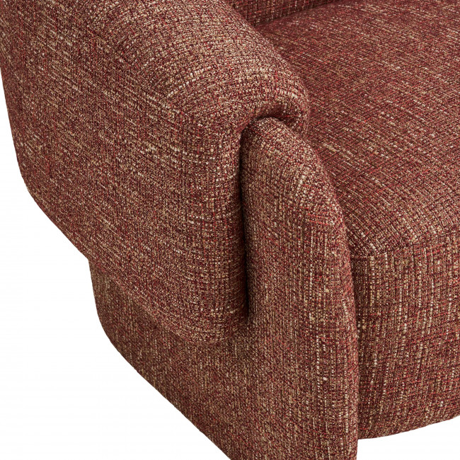 Hamiltony - Fauteuil lounge en tissu chiné 