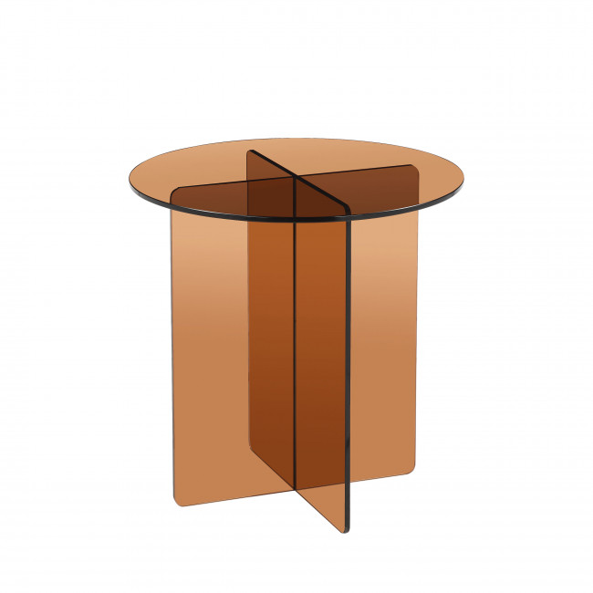 Boston - Table d'appoint ronde en verre ø45cm