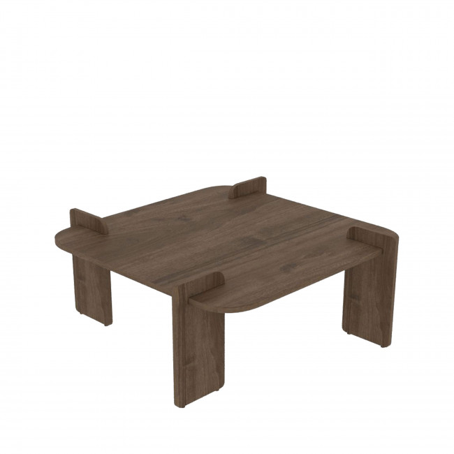 Soleni - Table basse en bois 90x90cm