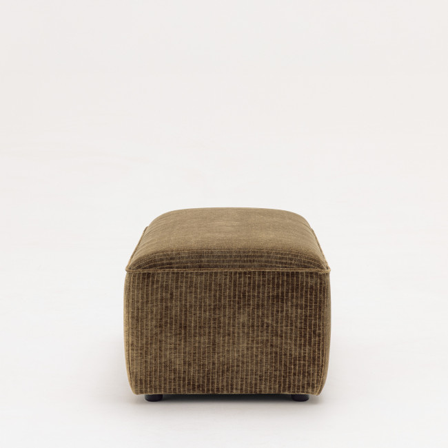 Noor - Pouf pour canapé modulable en velours côtelé 