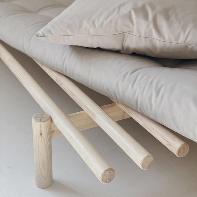 Pace - Daybed en bois naturel et tissu