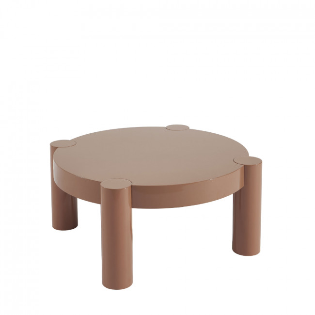 Mopi - Table basse ronde en bois laqué ø85cm