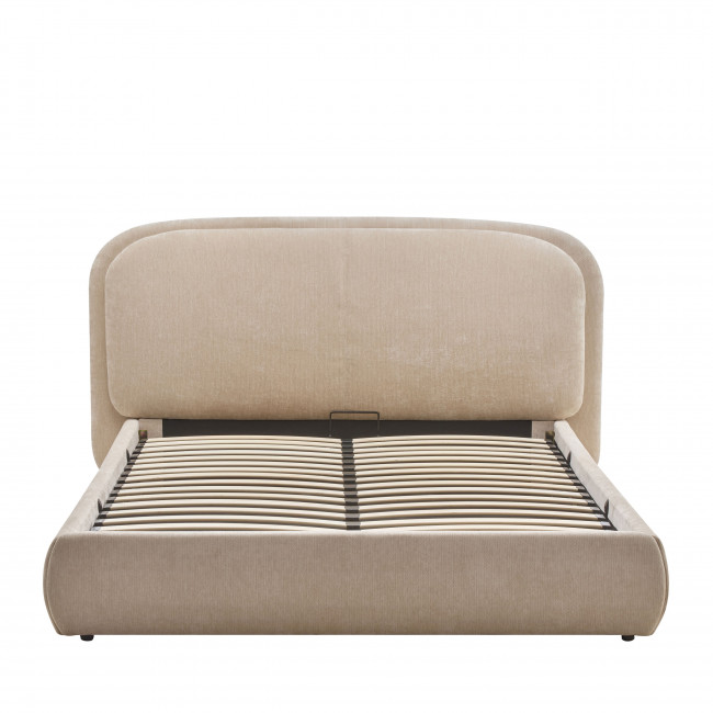 Claudie - Lit coffre en tissu 160x200cm