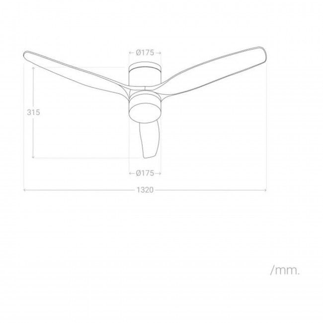Halo - Ventilateur de plafond silencieux avec éclairage LED intégré
