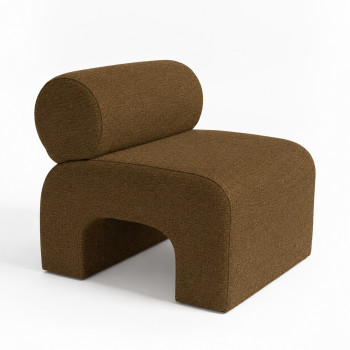 Mour - Fauteuil en tissu bouclette