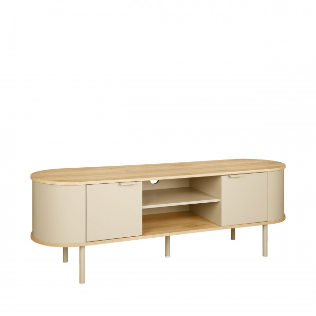 Will - Meuble TV 2 portes en bois et métal L150cm