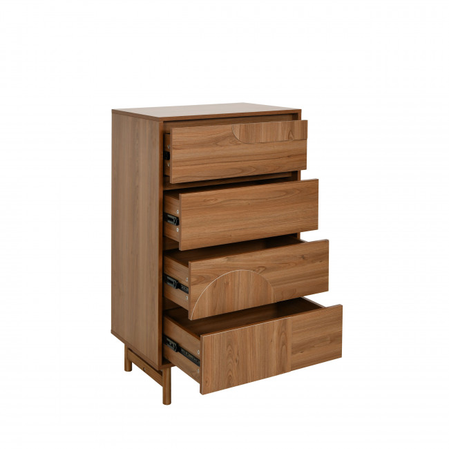 Abby - Commode 4 tiroirs en bois L60cm