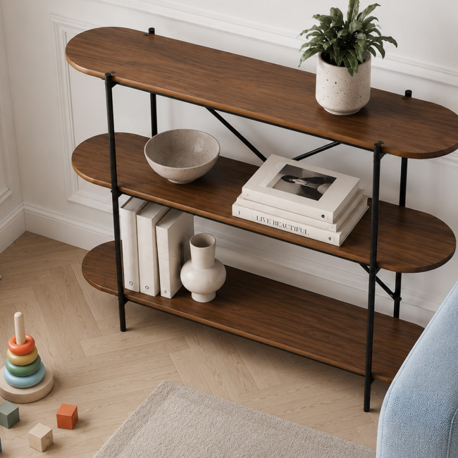 Janna - Etagère en bois et métal L115cm