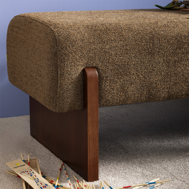 Sally - Banc en tissu et bois