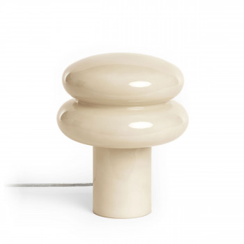 Tino - Lampe à poser ronde en verre ø20cm