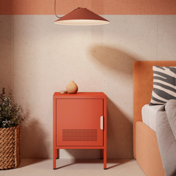 Adel - Table de chevet 1 porte en métal L40cm