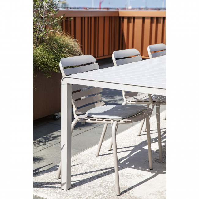 Vondel - Table à manger de jardin en métal 168,5x87cm