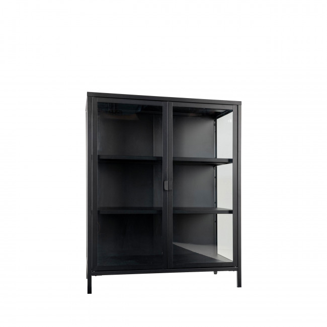 Brisbane – Vaisselier en métal et verre H101,5 cm