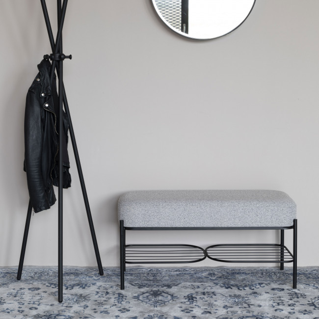 Milou - Banc en tissu et métal
