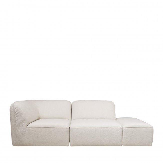 Noor - Chauffeuse pour canapé modulable en tissu bouclette