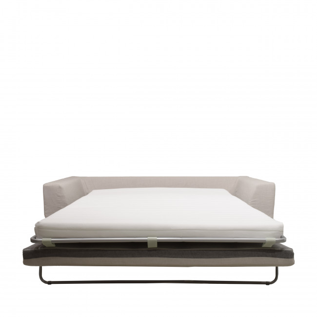 Amany - Canapé convertible entièrement déhoussable en tissu