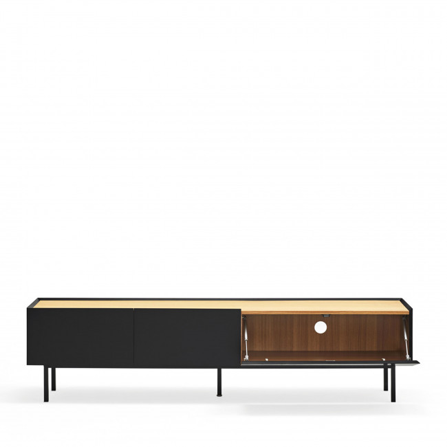 Arista - Meuble TV en bois 1 porte 2 tiroirs L180cm